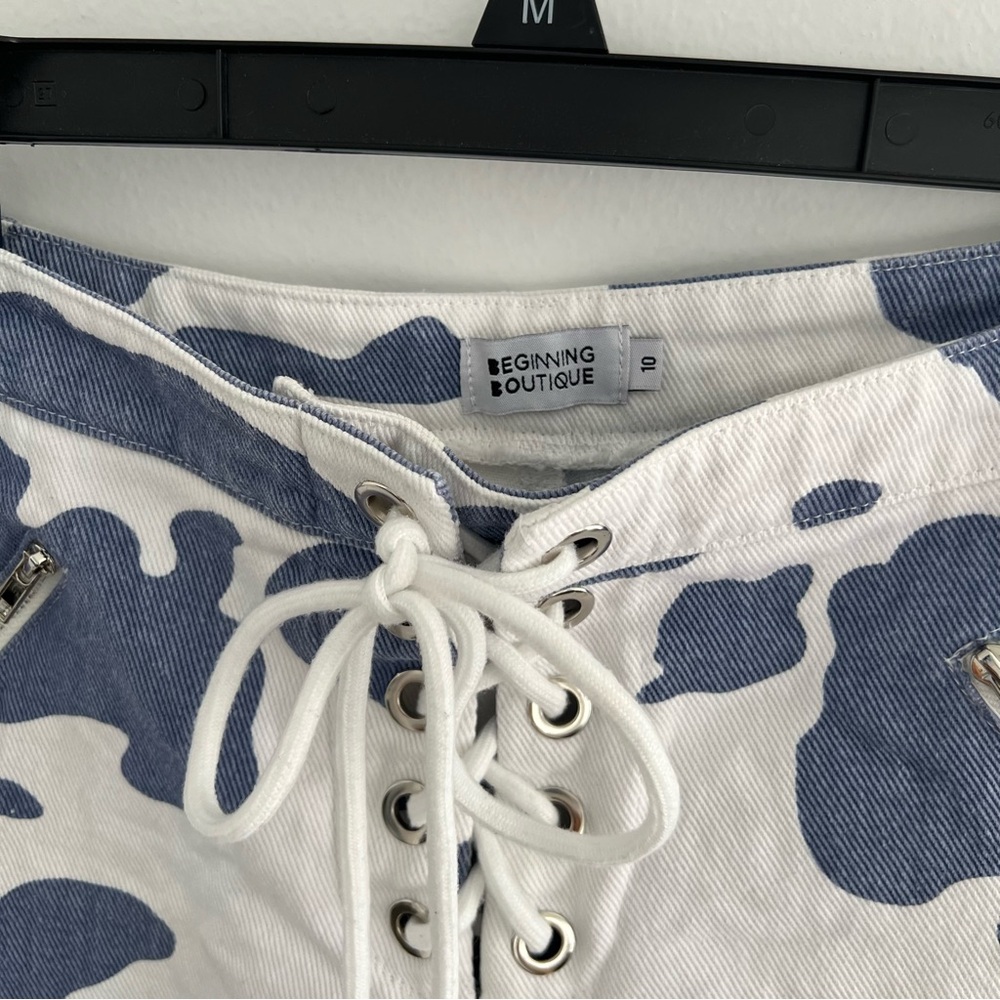 Beginning Boutique Lace Up Cow Print Au Size 10 / Us Size 6 View 5